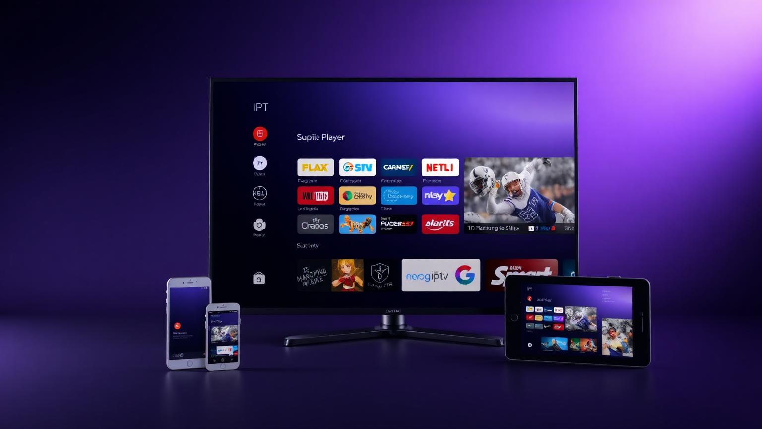 IPTV player apps running on Smart TV, phone and tablet — best IPTV players 2026